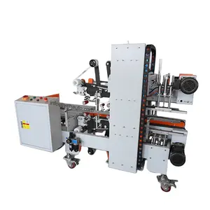 2024 Four Edge Sealing Machine Uniform Case Taper Semi Automatic Carton Edge Sealer For Sale