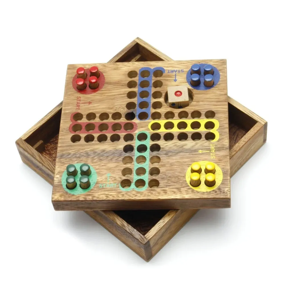 Games Houten Slangen En Ladders Board Game Compleet Board Classic Fun Voor Familie Spel