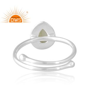 Anillo de Peridoto Natural Plateado Más Vendido, Joyería Personalizada para Mujer, Regalo para Ella, Fabricante de Joyería India - Product Image 2