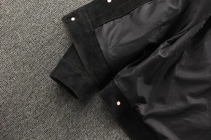 High-quality leather Motorcycle Coat Trendy Reverse Cashmere Collar Top Layer <b>Genuine</b> Leather Jacket High Wool Durable Fabrics - Product Image 4