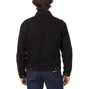 Vente en gros de vestes pour hommes en denim à la mode avec logo personnalisé Vêtements d'extérieur pour hommes veste en jean épais blanc chaud pour hommes veste en toile de coton - Product Image 6
