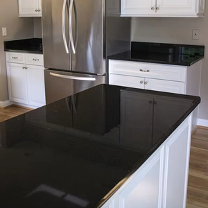 Modern Design <b>Black</b> Galaxy Granite Tiles Antique Finished Big Slab for Interior Exterior Walls for Villas Discounted Price - Product Image 1