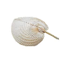 Ventilador de bambú hecho a mano 100% y ventilador de hojas de areca: enfriamiento de verano, decoración de bodas o regalos a precios de fábrica competitivos de Vietnam - Product Image 1