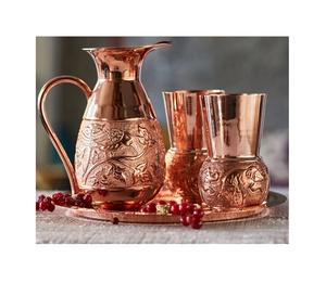 Nouveau design Pichet en cuivre pur Pichet de décoration pour la maison Eau potable à partir de Pichet en cuivre pour un corps sain à bas prix - Product Image 6