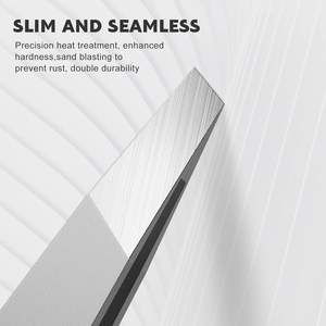 Pince à sourcils professionnelle à pointe inclinée en acier inoxydable allemand - Product Image 2