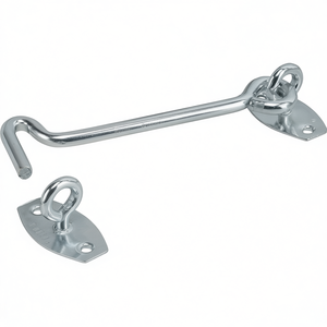 Gancho de Acero VORMANN de 120 mm, Azul, Zincado, con Placa de Anclaje para Atornillar, Paquete de 10, para Cercas, Enrejados y Puertas - Product Image 3