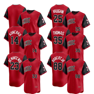 Maillots de baseball domicile blancs Chicago 2025 – Tenues personnalisées brodées avec logos, respirantes et antibactériennes - Product Image 1