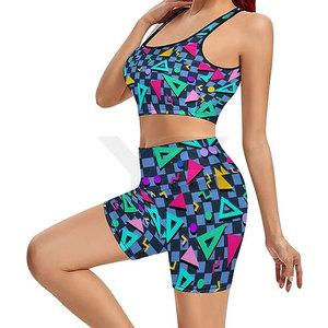 High Waist Compression Yoga Shorts and Bra <b>Set</b> <b>for</b> <b>Women</b> Lightweight Scrunch Plus Size High Quality Breathable <b>for</b> Adults - Product Image 3