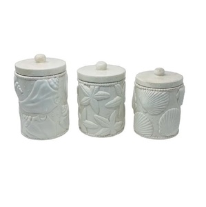 Contenedor de almacenamiento decorativo galvanizado a prueba de herrumbre Recipiente duradero elegante Ideal para la organización de la despensa de la cocina - Product Image 1