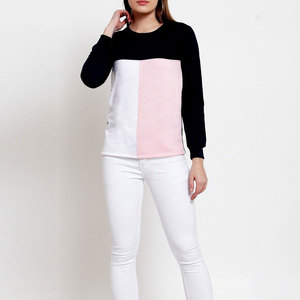 Sweat-shirts pour femmes à manches longues, décontractés, d'hiver, en tricot respirant, à séchage rapide, écologiques, 100% coton, avec logo sur le devant - Product Image 5