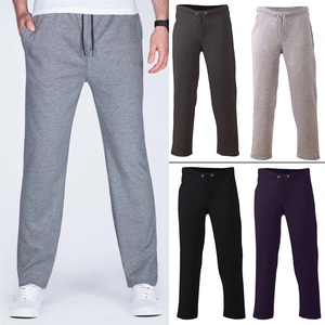 Pantalones de correr de lana para hombre con logotipo personalizado de alta calidad, pantalones elásticos con dobladillo abierto para correr, pantalones de gimnasio, pantalones Cargo de moda - Product Image 2