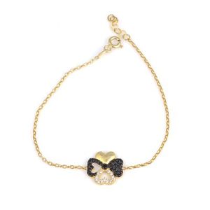 สร้อยข้อมือเงินแท้ 925 รูปหัวใจโคลเวอร์แฟชั่น - Product Image 1