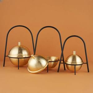 ชามอาหารอาหรับฝาทุบสีทองสำหรับใส่ออกเดทกระถางแก้วแก้วแก้วแก้วทำจากแก้วแก้วลายฮาโจใส่เซิร์ฟเวอร์บ้านถ้วยช็อคโกแลตวันที่ - Product Image 5