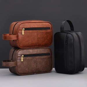 Bolsa de cosméticos de mano de lujo, bolsa de almacenamiento húmeda y seca de gran capacidad, bolsa de lavado impermeable para viajes al aire libre para hombres - Product Image 5