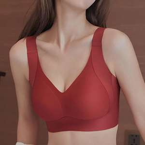 Soutien-gorge de maintien sans fil personnalisé avec bretelles réglables pour femmes corpulentes, soutien-gorge de mise en forme, impression numérique pour adultes - Product Image 1