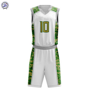 Vente en gros de maillots de basket imprimés personnalisés, ensemble de shorts, vêtements de sport respirants, uniformes de basket-ball cousus par sublimation - Product Image 3