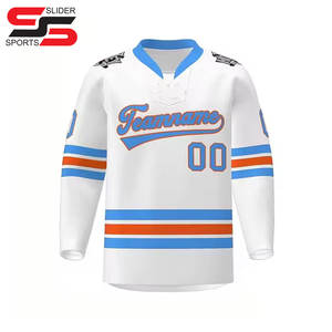 เสื้อเจอร์ซีย์เล่นฮ็อกกี้น้ำแข็งผ้าโพลีเอสเตอร์ตาข่ายออกแบบได้ตามต้องการสำหรับผู้ชาย - Product Image 2