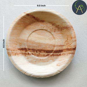 Areca แผ่นใบปาล์มทรงกลมแบบใช้แล้วทิ้งแบบลึกชุดรับประทานอาหารที่เป็นมิตรต่อสิ่งแวดล้อมและย่อยสลายได้ทางชีวภาพ - Product Image 2
