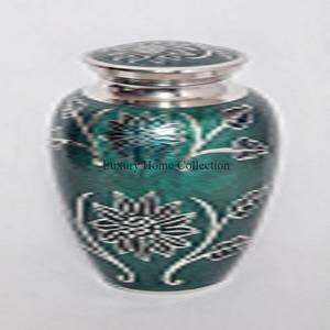 Stylish Gold Metal Heavy Duty <b>Ashes</b> Urn Attractive Fancy Angel Design Engraved Tabletop Funeral Casket Impressive Look <b>Pots</b> - Product Image 2