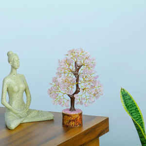 Arbre en quartz rose naturel de qualité supérieure, 300 copeaux, pour la décoration intérieure Feng Shui et la guérison Reiki - Vente en gros - Product Image 3