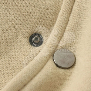 Veste d'hiver pour homme, best-seller, écologique, respirante, en coton/laine, style Letterman, col montant, logo sur le devant, nouveau style tendance - Product Image 4