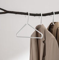 Cintres et crochets en métal durable pour chemises et robes, en aluminium, extra-lisses, imperméables, réglables, écologiques, pour le rangement domestique