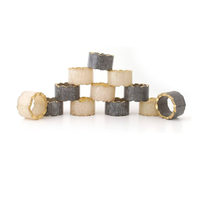 Anillo de Servilleta de Resina de Lujo, Elegante, Color Personalizado, Ecológico, de Alta Calidad, Artículo de Decoración para la Cena en Casa, Venta Directa de Fábrica - Product Image 4