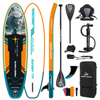 Planche à pagaie gonflable de qualité supérieure Ridewave nouveau design stable polyvalent pour Yoga surf point de chute en gros