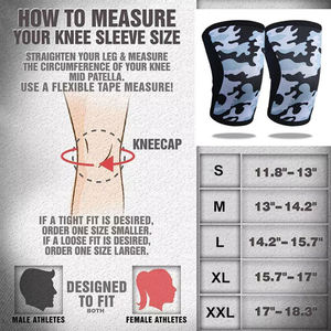 Soutien de genou d'haltérophilie personnalisé manchon de genou de 7mm en néoprène de dynamophilie prix de gros bas - Product Image 6