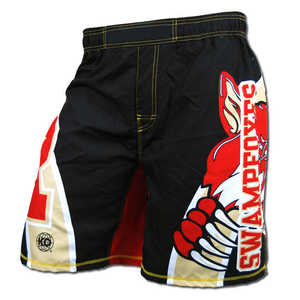 Pantalones Cortos de Lucha MMA y BJJ para Hombre al por Mayor, Sin Gi, con Cintura Elástica, Estampado por Sublimación Personalizado, Aberturas Laterales, Diseño Sólido Informal Digital - Product Image 6