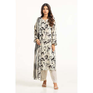 Ensemble chemise et dupatta en mousseline IUSTKD-515 Printemps/Été, motif imprimé sur tissu lawn - Product Image 5