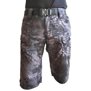 Meilleur prix OEM Short décontracté taille moyenne en toile tricoté Cargo pour homme de haute qualité confortable et jeune avec broderie de logo personnalisé - Product Image 5