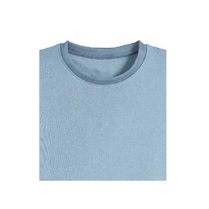 T-shirt long à manches courtes brodé col rond grande taille pour femme 100 % coton biologique toile respirant écologique décontracté - Product Image 4