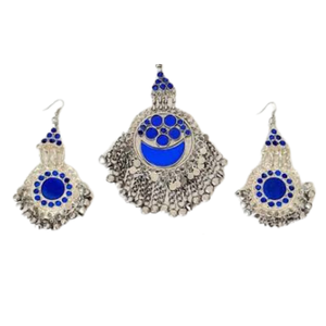 Precio al por mayor, conjuntos de joyería afgana de estilo tradicional hecha a mano, collar, joyería afgana, pendiente para mujer a bajo costo - Product Image 4