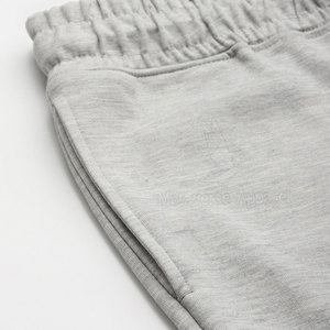 Pantalones cortos deportivos de secado rápido para hombre, pantalones cortos transpirables de algodón informales de cintura media, cintura elástica, patrón sólido, ropa de artes marciales MMA - Product Image 3