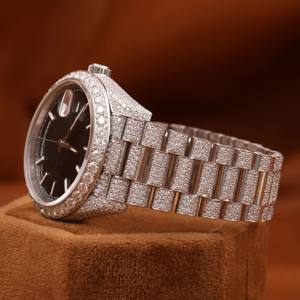 Montre Hip Hop en or rose sertie de diamants, mouvement automatique, testeur de diamants, design luxueux, vente chaude, diamant Moissanite D VVS - Product Image 2