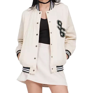 Chaqueta Varsity Unisex Personalizable 2024, la Más Vendida, Ropa Casual de Invierno, Cuello Alto, Tejido de Lana Ecológico Resistente al Viento, Nueva - Product Image 1