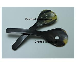 ชุดเซิฟเวอร์สลัดฮอร์นธรรมชาติคุณภาพพรีเมี่ยมชุดส้อมและช้อน2ชิ้นผสมสลัดและเสิร์ฟเครื่องครัวและเครื่องใช้บนโต๊ะอาหาร - Product Image 1