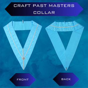 Ruban de col de régalia maçonnique brodé de haute qualité personnalisé pour les francs-maçons avec un design écologique - Product Image 2