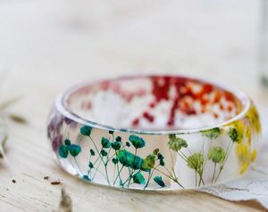 Joyería de colores, pulsera acrílica de resina, brazalete exagerado, deslumbrante, Multicolor, ancho, Irregular, cuadrado, pulseras acrílicas para - Product Image 5