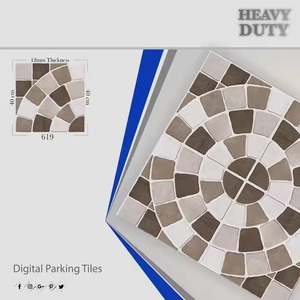 กระเบื้องลายครามดิจิตอลขนาด400x400มม. พื้นสเปนขนาด40x40ซม. กระเบื้องเซรามิกเคลือบ16x16สำหรับจอดกลางแจ้ง - Product Image 3