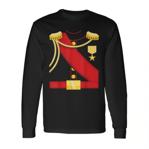 Camiseta Promocional Divertida de Manga Larga para Niños, Hombres y Adultos - Diseño Encantador de Disfraz de Rey Príncipe - Product Image 2