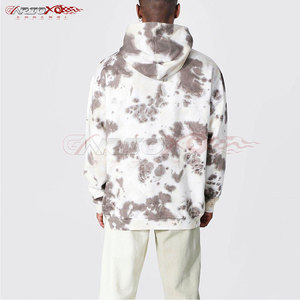 Basics Sudadera con capucha para hombre con aspecto teñido a mano con efecto de tinte de corbata multitono Color Splash Basics Mens Tie Dye Hoodie - Product Image 2