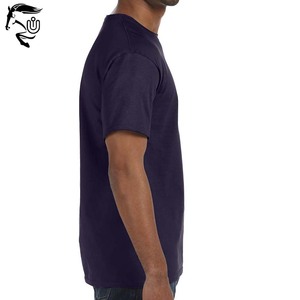 Camisetas personalizadas de Color baya negra de tendencia 2025, camisetas de verano transpirables Unisex, ropa de calle informal de algodón suave OEM, Top de talla grande - Product Image 3