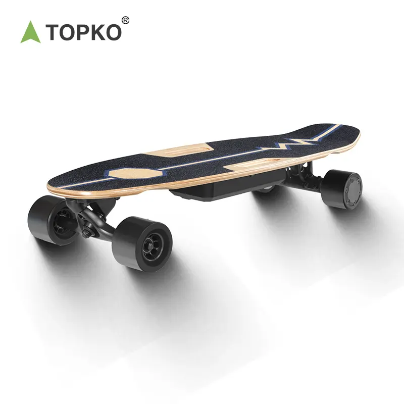 TOPKO Hochwertiges elektrisches Skateboard 4-Rad-Sportausrüstung Abnehmbares Big Fish Board Leistungs starkes Skateboard Mountain Board