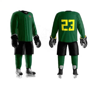 Conjuntos de hockey sobre hielo unisex hechos en fábrica más vendidos, suave al tacto, cantidad a granel, nombre de equipo personalizado para adultos - Product Image 1