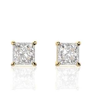 ต่างหูเพชรเม็ดเดี่ยว2.00สำหรับผู้หญิง ctprincess แบบตัด - Product Image 6