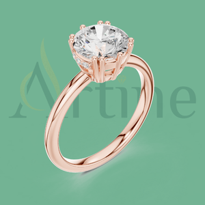 Bague Femme Or 10K Option Gravée Personnalisée Cadeau Romantique - Product Image 1