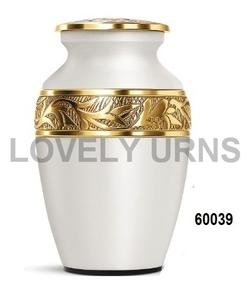 <b>Small</b> Mini Memorial <b>Urn</b> <b>for</b> <b>Human</b> <b>Ashes</b> Decorative White Keepsake Personal Remembrance <b>for</b> Women and Men Loved Ones - Product Image 1