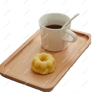 Bandeja de servicio de bambú de madera rústica versátil con laca funcional Ana bandeja organizadora de bebidas de alimentos para el hogar para uso en la cocina - Product Image 1